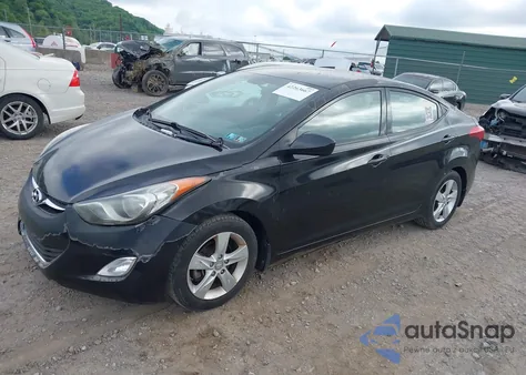 2013 Hyundai Elantra Gls из США, поврежденный, VIN 5NPDH4AE0DH330631